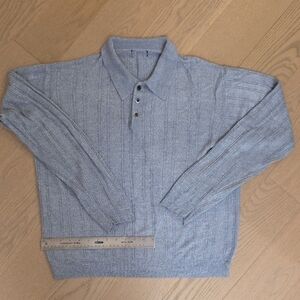 Men's Blue Knit Shirt